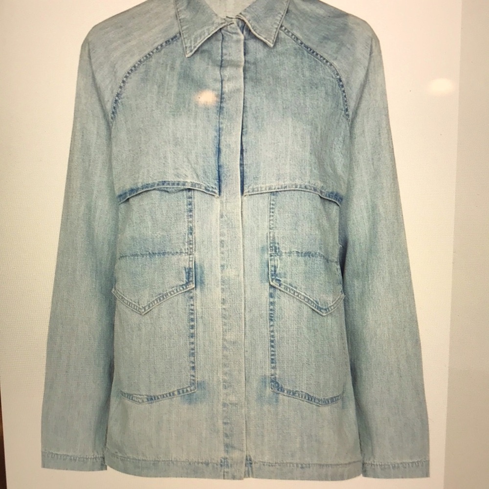 Louna Denim Snapfront Jacket/Dress from RtA NWT Size Large
